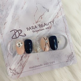 Next day delivery⭐V-cut stone gorgeous nails⭐ / 다음날발송⭐브이컷스톤 화려한네일⭐
