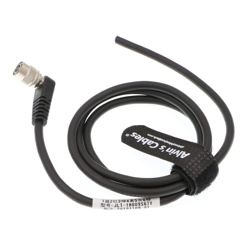 Alvin's Cables Hirose 6 Pin Female Right Angle to Open