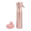 Hair Shampoo Brush Pink 300ml Spray Bottle Silicone Massage Scalp