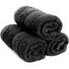 Simpli-Magic Cotton Hand Towels, 16"x27", Black, Not Bleach Proof, 12
