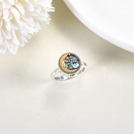 Guardian Angel Urn Ring for Ashes Sterling Silver Angel Urn Ring Cremation Keepsake Memory Jewellery for Women Size O