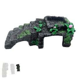 ozgram Shelter, Staircase, S Size (W x D x H): 5.1 x 2.4 x 1.8 inches (130 x 60 x 45 mm), Floating Island, Reptile, Amphibian, Turtle, Leopa, Sunbathing, Hideaway, Aquarium, Land, Scaffolding,