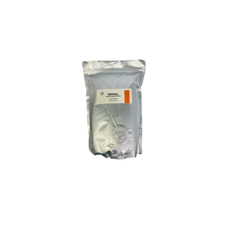 White Dental Lab Plaster with Scoop for Dental Cast Fabrication,