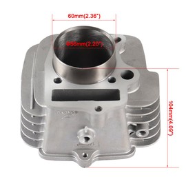 YX140 56mm Cylinder Head Assembly with Piston Ring Kit Replacement for 140cc 150cc 1P56YMJ 1P56FMJ 1P56FMJ-5 W150-5 Engine Dirt Pit Bike ATV Quad Parts