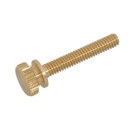 B&P Lamp® 1" Length, Unfinished Brass, 8/32 Thread Thumb Screw.
