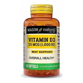 MASON NATURAL D1000 IU - 60 Softgels, Pack of 4