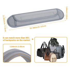 UOZL - Paquete de 2 almohadillas para orejas universales para bolsas antideslizantes y gruesas que mejoran la comodidad y estabilidad de las bolsas de hombro, bolsas de mensajero, mochilas y