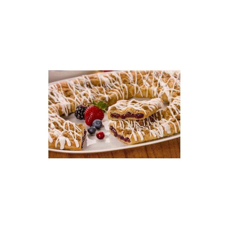 Berry Crumble Kringle-Racine Danish Kringles
