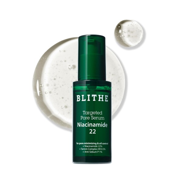 BLITHE Targeted Pore Serum with 22% Niacinamide for Oil Control,