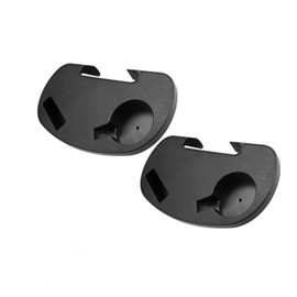 GOLRISEN Pack of 2 Cup Holder Chair Black Cup Holder Camping Chair for Patio Balcony Furniture Folding Chair and Outdoor Pool Beach Chair or Camping Deck Chair Foldable and Pond Garden Lounger