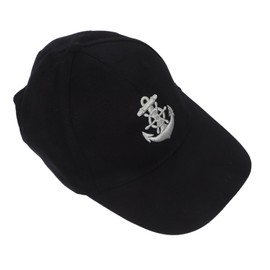 OATIPHO Anchor Cotton Captain Hat: Vintage Boating Baseball Caps Nautical Yacht Sailor Marine Trucker Caps for Men Women Boating Use Black