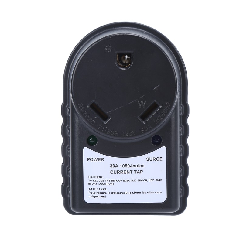 RV Surge Protector 30A Male to 30A Female Adapter 1050J