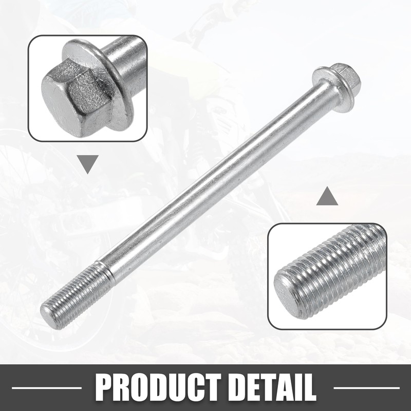 A ABSOPRO Front Rear Axle Bushing Screw Bolt M12 150mm