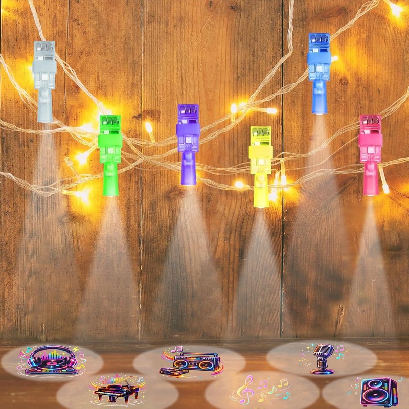 24PCS Music Party Favors Finger Lights for Kids, Goodie Bag