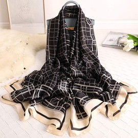 YMXHHB Silk Scarf 100% Mulberry Silk Fashion Scarves Long Lightweight Shawl Wrap JON67-02