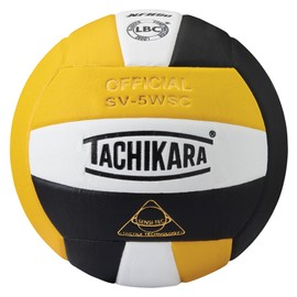 Tachikara Sensi-Tec Composite High Performance Volleyball, Gold/White/Black