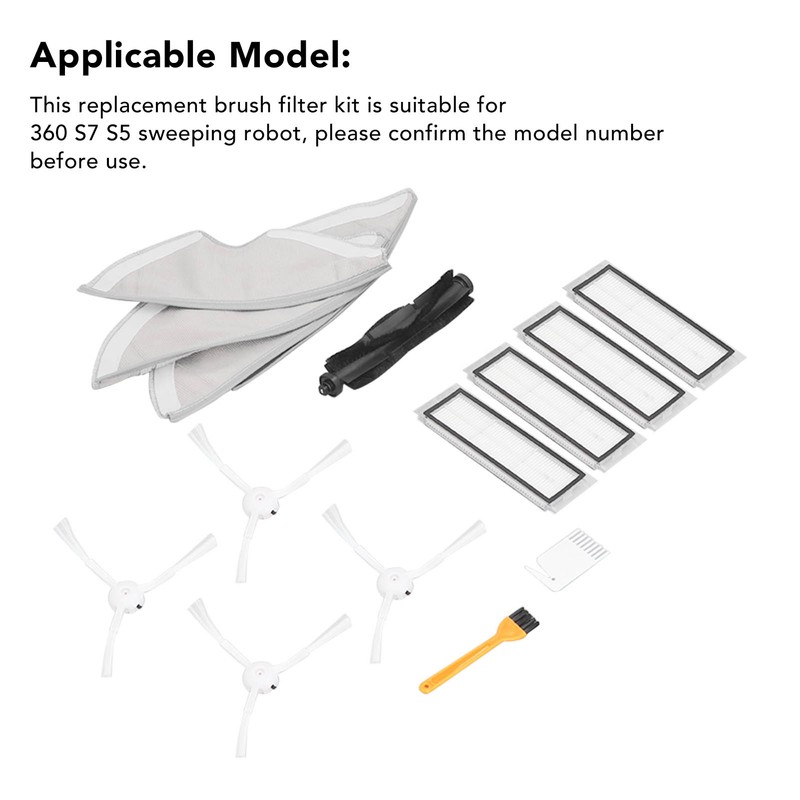 Sweeping Robot Replacement Kit for 360 S7 S5 Sweeper Roll