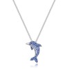 Philip Jones Dolphin Necklace with Zircondia® Crystals