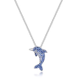 Philip Jones Dolphin Necklace with Zircondia® Crystals