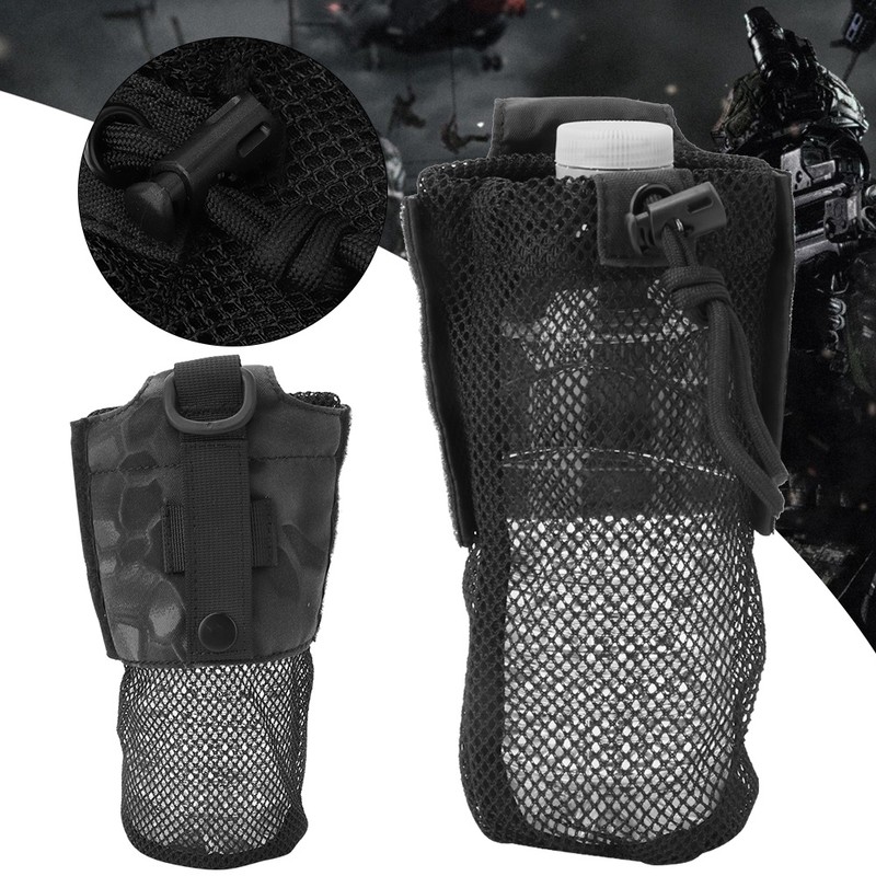 Tactic Outdoor Military Molle Water Bottle Bag Kettle Pouch Holder