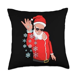 InGENIUS Christmas Salt Gifts Sexy Santa Claus Snowflakes Funny Christmas Meme Throw Pillow, 18x18, Multicolor