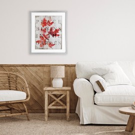 Stupell Industries Peace Begins In The Garden Gray Framed Print Under Glass design by Lil' Rue, 21 x 17