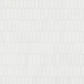 MSI Bianco Glossy Ellipse Glossy Glass Mosaic Wall Tile for Bathroom, Kitchen Backsplash, Accent Wall Tile, and Shower Wall Tile,Sample