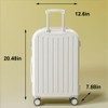 Hbluefat 20 Inch Carry On Luggage with Spinner Wheels, Lightweight