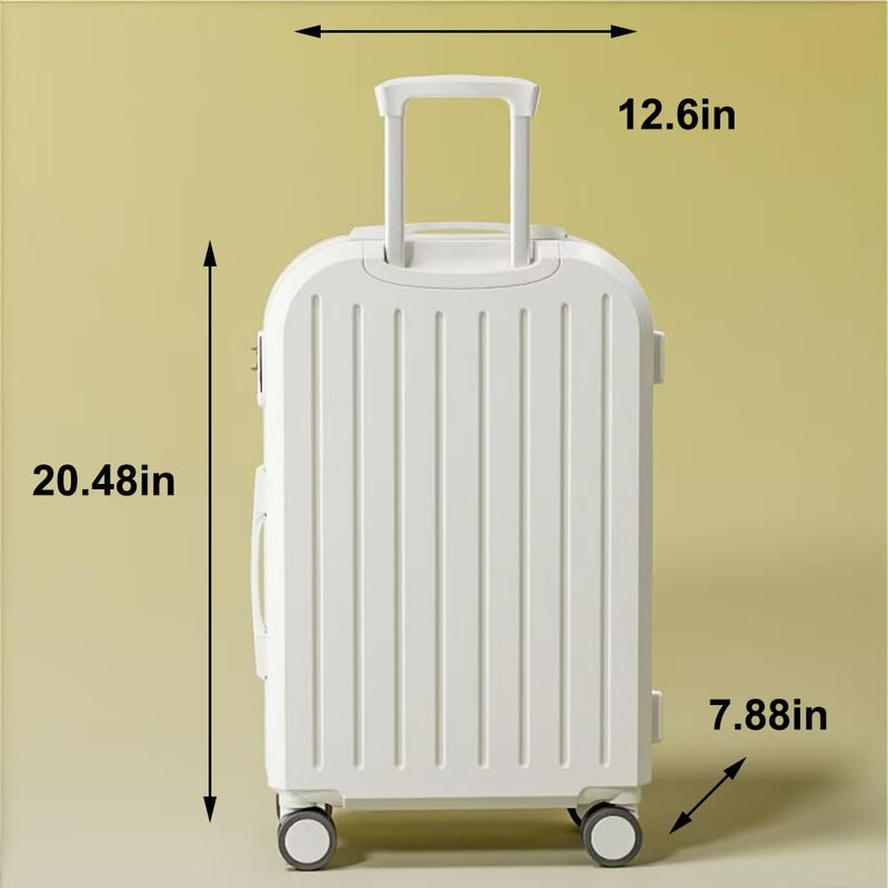 Hbluefat 20 Inch Carry On Luggage with Spinner Wheels, Lightweight