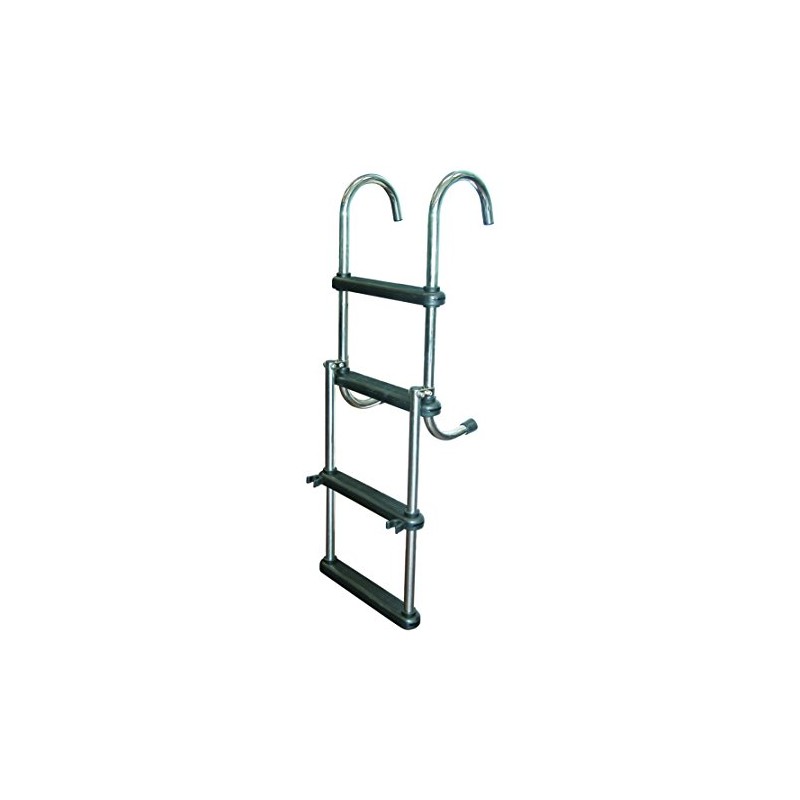 4-STEP REMOVABLE FOLDING LADDER STAINLESS 316