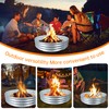 60 Inch Fire Pit Ring 5FT Galvanized Steel Burn Barrel,12"
