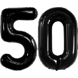 50 Balloons, Balloons 50, Number Balloons, 50th Birthday Women Balloons, 50th Birthday Decoration, Suitable for 50th Birthdays, Anniversaries, Weddings, Festivals