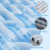 bedsmile Striped Cooling Comforter Queen Size, Q-Max 0.45 Reversible Cooling