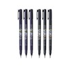 Tombow Fudenosuke Brush Pen, 6-Pack, Hard Tip (GCD-111) x3, Soft