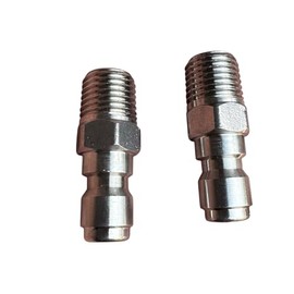 VANTOOL Pressure Washer Couplers, 1/4 Quick Connect Plug, Male NPT Fitting, Pure 304 Stainless Steel, 5000 PSI, 2 Pack