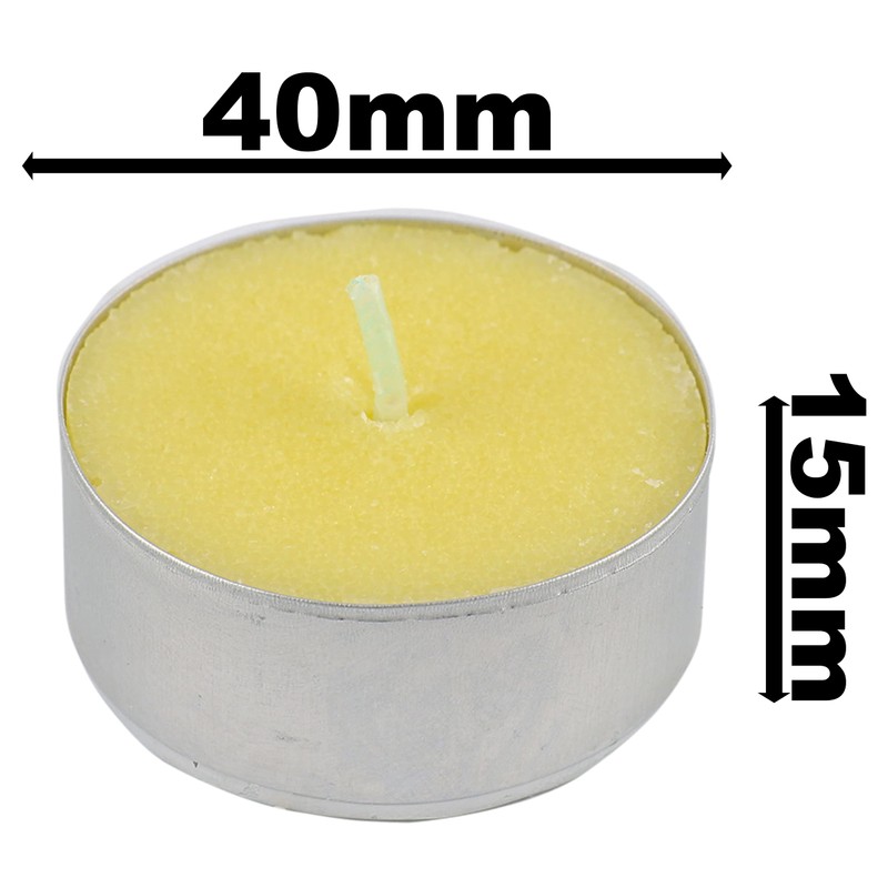 40 Stück Duftkerzen Teelichter Vanille Duft, Creme Duftteelichter Vanille