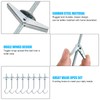 8 Pcs Wing Spring Toggle Hook, Ceiling Hooks Plasterboard, Carbon