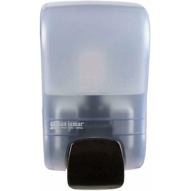 San Jamar Rely Manual Dispenser for Liquid Soap, Sanitizer, and Lotion, Ideal for High Traffic, 900mL, High Impact Plastic, Arctic Blue