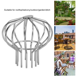 Drenaje de Acero Inoxidable para Techo Exterior, Tapa de Línea Antibloqueo, Cubierta de Red de Suelo Redondo, Línea de Drenaje para Suelo, Protección contra Fugas de Canalón, Herramienta(75 tubo)