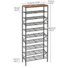 YATINEY 10 Tier Shoe Rack, Large Capacity Shoe Storage Organizer