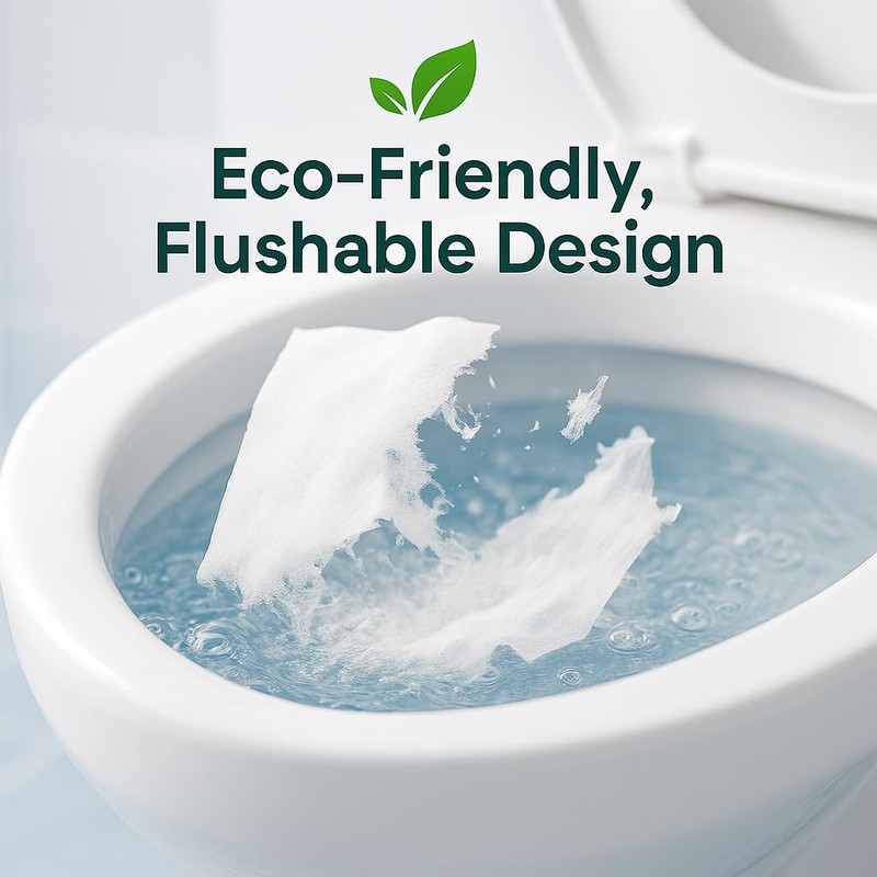 DZHONGD ECOFLUSH XXL Disposable Toilet Seat Covers – Flushable &