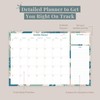 Rileys & Co Monthly Planner Desk Pad, Undated Planner Calendar