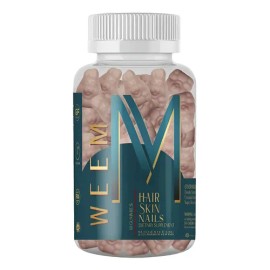 Weem Cabello, Piel Y Uñas 60 Gummies Con Biotina Frambuesa                                                                                            