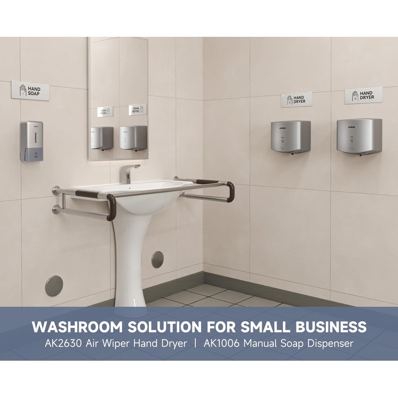 AIKE Wall Mount Liquid Soap Dispenser for Commercial Bathroom 27oz