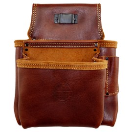 Graintex AS2558 Ambassador Series 8 Pocket Framers Tool Pouch Top Grain Leather for Framers, Constructors, Electricians, Plumbers, Handyman