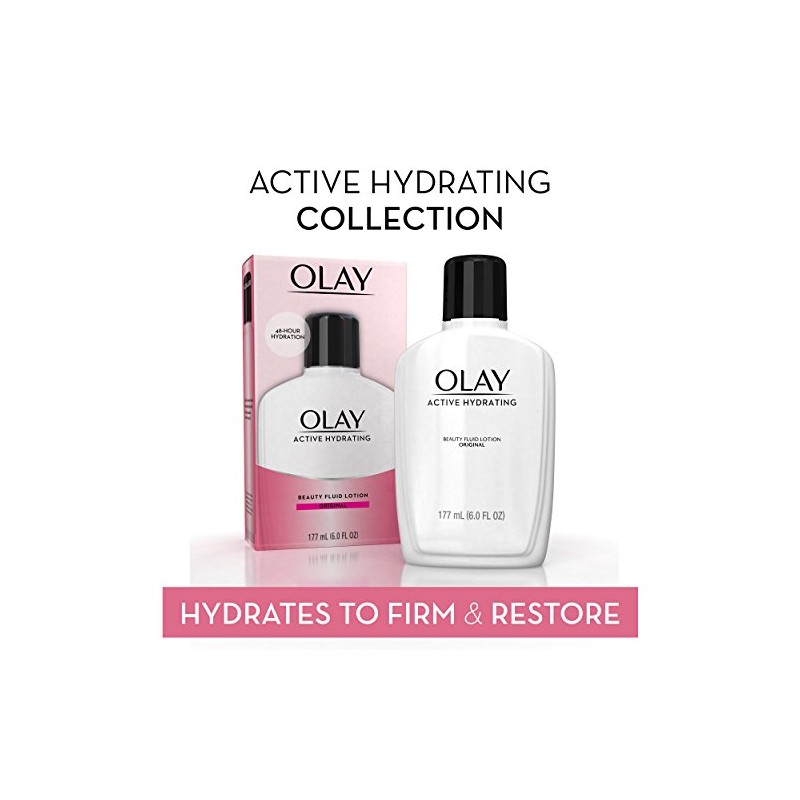 Olay Active Hydrating Beauty Fluid Original, for Women, 4 oz