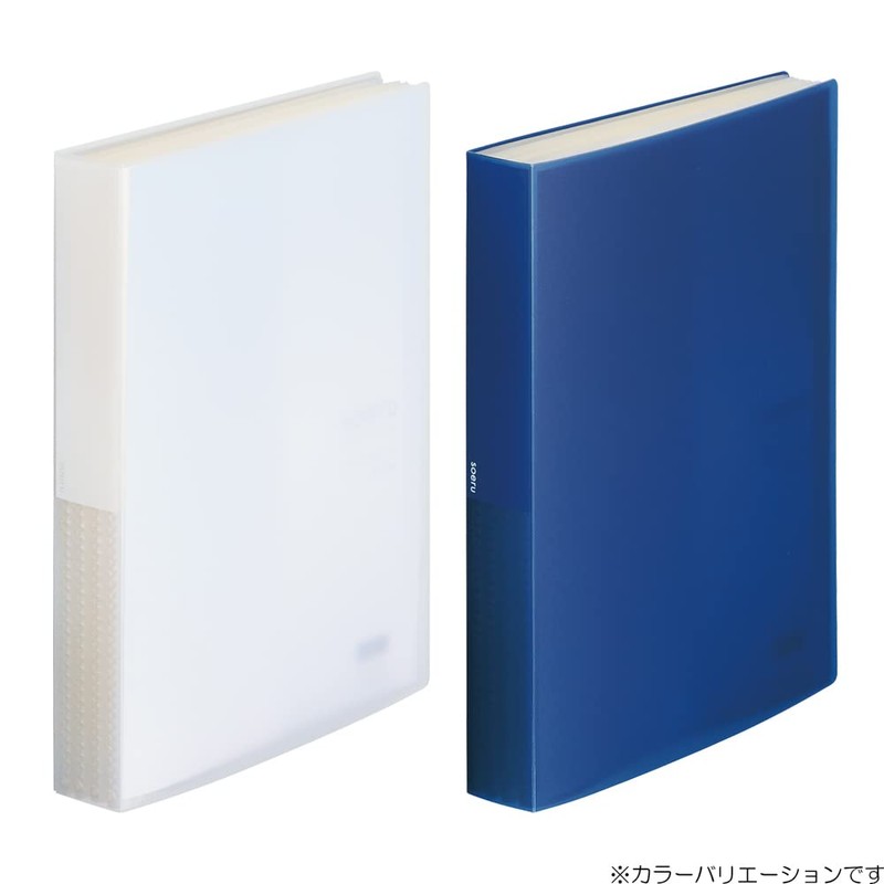 Lihit Lab SOERU N8104-1 Clear Book, A4, 80 Pockets, Frost
