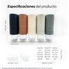 Kit de Viaje Envases Silicona INCLUYE 2 Protectores Para Cepillos