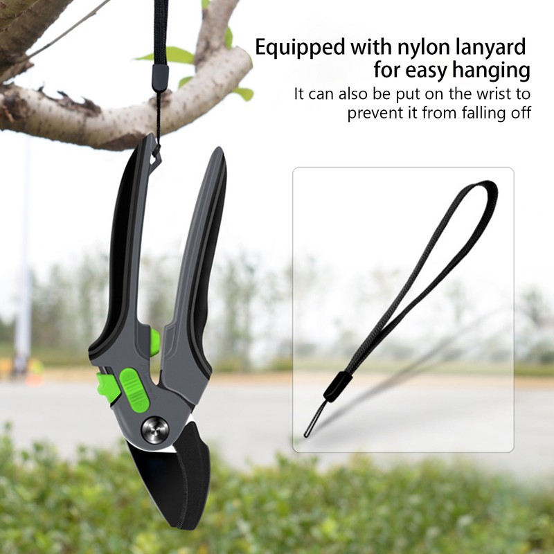 Pruning Shears Garden Fruit Tree LaborSaving Scissors with NonSlip Tooth