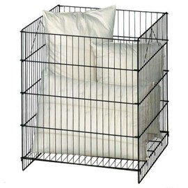 Black Square Dump Bin Display - 30 H x 26 W x 26 D Inches